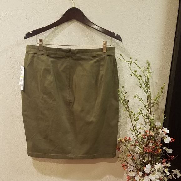 William Rast Military Olive Skirt Junior 30 - Picture 4 of 8